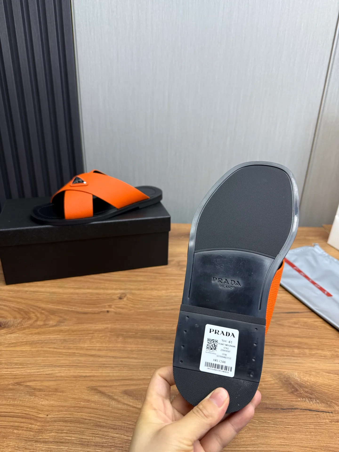 Factory price 340💰 ＰＲＡＤＡPrada - popular men's slippers hot sale 🔥 🩴Official website one to one production 38-45 sizes 45 46 🉑️Customized!